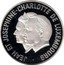 Luxembourg 25 ECU Jean & Josephine-Charlotte 1995 Proof X# 55 JEAN ET JOSEPHINE-CHARLOTTE DE LUXEMBOURG coin obverse