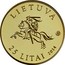 Lithuania 25 Litai Baltic Way 2014 LMK Prooflike LIETUVA LMK 25 LITAI 2014 coin obverse