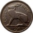 Ireland 3 Pence 1928 KM# 4 Sterling Coinage LEAT REUL 3D PM coin reverse