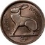 Ireland 3 Pence 1961 KM# 12a Republic LEAT REUL 3D PM coin reverse