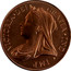 Cyprus 36 Piastres Victoria 1901 Proof VICTORIA • DEI GRATIA • IND • IMP coin obverse