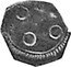 Ireland 4 Pence Annulets 1642 KM# 44 coin reverse