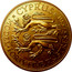 Cyprus 45 Piastres Edward III 1937 Proof CYPRUS 1937 MODEL FORTY FIVE PIASTRES coin reverse