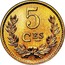 Luxembourg 5 Centimes Charlotte Essai 1924 5 CES coin reverse