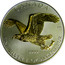 Canada 5 Dollars Bald eagle (Gilted) 2014 CANADA ED 9999 FINE SILVER 1 OZ ARGENT PUR coin reverse