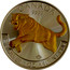 Canada 5 Dollars Cougar (Gilted) 2016 CANADA 9999 ED FINE SILVER 1 OZ ARGENT PUR coin reverse