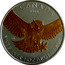 Canada 5 Dollars Great horned owl (Gilted) 2015 CANADA 9999 ED FINE SILVER 1 OZ ARGENT PUR coin reverse