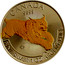 Canada 5 Dollars Lynx (Gilted) 2017 CANADA 9999 ED FINE SILVER 1 OZ ARGENT PUR coin reverse