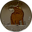 Canada 5 Dollars Wolf (Gilted) 2011 CANADA WW 9999 FINE SILVER 1 OZ ARGENT PUR coin reverse
