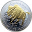 Canada 5 Dollars Wood bison (Gilted) 2013 CANADA ED 9999 FINE SILVER 1 OZ ARGENT PUR coin reverse