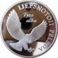 Lithuania 5 Litai Barn Owl 2002 Proof KM# 132 LIEPSNOTOJI PELĖDA TYTO ALBA coin reverse