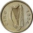 Ireland 5 Pence Small type 1994 KM# 28 ÉIRE 1998 coin obverse