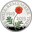 UK 5 Pounds 100 year anniversary of Remembrance Day (piedfort) 2019 Proof WE WILL REMEMBER THEM 1919 2019 HB coin reverse