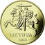 Lithuania 50 Centu Vytis 2013 In sets only KM# 108 LIETUVA 1997 coin obverse