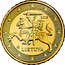 Lithuania 50 Euro Cent Vytis 2015 LMK KM# 210 2015 LIETUVA coin obverse