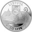 Lithuania 50 Litu 200th birth anniversary of Motiejus Valancius 2001 Proof KM# 129 LIETUVA 2001 LMK 50 LITŲ coin obverse