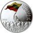 Lithuania 50 Litu 25th anniversary of the establishment of the Lithuanian Sajudis 2013 Proof KM# 195 LIETUVOS SĄJŪDIS 25 2013 coin reverse