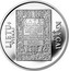 Lithuania 50 Litu 450th Anniversary of the first Lithuanian book 1997 Proof KM# 104 LIETU VIŠKAI CATE KNYGAI 450 coin reverse