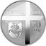 Lithuania 50 Litu Cardinal Vincentas Sladkevicius 2005 Proof KM# 145 LIETUVA 2005 50 LITŲ LMK coin obverse