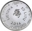 Lithuania 50 Litu Kristijonas Donelaitis 2014 Proof KM# 204 LIETUVA 50 LITU 2014 coin obverse