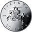 Lithuania 50 Litu Lithuanian nature - European weatherfish 2010 Proof KM# 171 LIETUVA 2010 LMK 50 LITŲ coin obverse