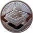 Lithuania 50 Litu Medininkai Castle 2006 Proof KM# 149 MEDININKŲ PILIS coin reverse
