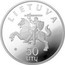 Lithuania 50 Litu Trakai Island Castle 2002 Proof KM# 133 LIETUVA LMK 50 LITŲ coin obverse
