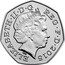 UK 50 Pence (Battle of Britain (4th portrait)) KM# 1338 ELIZABETH∙II∙D∙G REG∙F∙D∙2015 IRB coin obverse