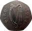 Ireland 50 Pence Dublin Millennium 1988 KM# 26 ÉIRE 1988 coin obverse
