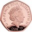 UK 50 Pence New Pence Britannia (Gold) 2019 Proof ∙ELIZABETH II∙D∙G∙REG∙F∙D∙50 PENCE∙2019 J.C coin obverse