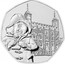 UK 50 Pence Paddington Bear 2019 BU DK coin reverse