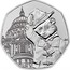 UK 50 Pence Paddington Bear waving 2019 BU PLEASE LOOK AFTER THIS BEAR THANK YOU DK coin reverse