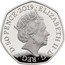 UK 50 Pence Paddington Station (Colored) 2019 Proof ∙ELIZABETH II∙D∙G∙REG∙F∙D∙50 PENCE∙2019 J.C coin obverse