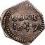 Ireland 6 Pence Cork 1647 KM# 80 CORK 1647 coin obverse