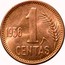 Lithuania Centas 1936 KM# 79 Republic 1 CENTAS 1936 coin reverse