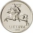 Lithuania Centas 1991 KM# 85 Republic LIETUVA 1991 coin obverse