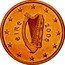 Ireland Euro Cent Harp 2006 KM# 32 ÉIRE 2002 coin obverse