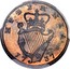 Ireland Farthing George II 1737 KM# 126a HIBERNIA 1738 coin reverse