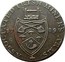 Ireland Halfpenny (Wicklow - Cronebane) ASSOCIATED IRISH MINERS ARMS 17 89 coin reverse