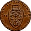 Ireland Halfpenny (Wicklow - Cronebane Miners Arms) ASSOCIATED IRISH MINERS’ ARMS 17 89 coin reverse