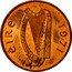 Ireland Penny Non magnetic 1971 KM# 20 ÉIRE 1976 coin obverse