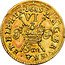 Ireland Sixpence James II Gun Money 1689 Proof, Feb, Gold strikings not contemporary KM# 93b MAG BR FRA ET HIB REX 1689 VI I R JAN coin reverse