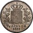 Greece 1/2 Drachma Othon 1851 KM# 34 1/2 ΔΡΑΧΜΗ 1855 coin reverse