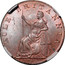 UK 1/2 Penny (Hampshire - Petersfield Holland & Andrews) RULE BRITANNIA 1795 coin reverse