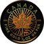Canada 1 Dollar 30th Anniversary Gold Maple Leaf Hologram 2009 Proof 9999 9999 CANADA FINE GOLD 1/20 OZ OR PUR 1979 2009 coin reverse