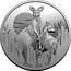 Australia 1 Dollar 6th portrait - Kangaroos at Dawn 2020 Proof AS 1/2OZ 999 AG coin reverse