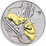 Australia 1 Dollar Colorized Gilt Year of the Mouse 2020 MOUSE 2020 P coin reverse