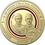 Australia 1 Dollar QANTAS 02 - Sir Hudson Fysh and Paul McGinness 2020 SIR HUDSON FYSH & PAUL MCGUINNESS QANTAS 1920-2020 SMS coin reverse