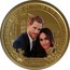 Australia 1 Dollar The Royal Wedding 2018 P UNC PNC H.R.H. PRINCE HENRY OF WALES & MS. MEGHAN MARKLE 19 MAY 2018 coin reverse