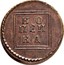 Russia 1 Kopeck Pyotr I Pattern Strike Novodel 1724 KM# NH1 КО ПЕИ КА coin reverse